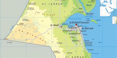 Mapa arifjan Kuwejt 
