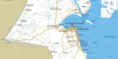 Kuwejt (miasto) mapa autostrad