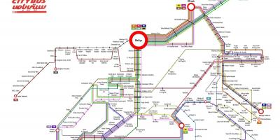 Kuwejt кгтк mapa linii autobusowych