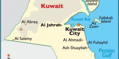 Kuwejt pełnej mapie