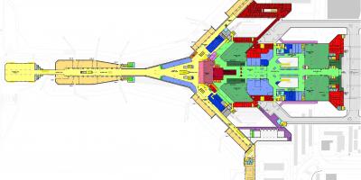 Kuwejt międzynarodowy terminal lotniska mapie