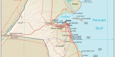 Kuwejt lokalizacja mapie 