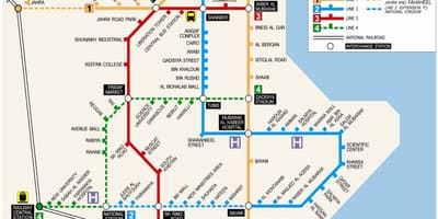 Mapa Kuwejt metra