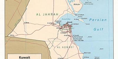 Mapa сафат Kuwejt